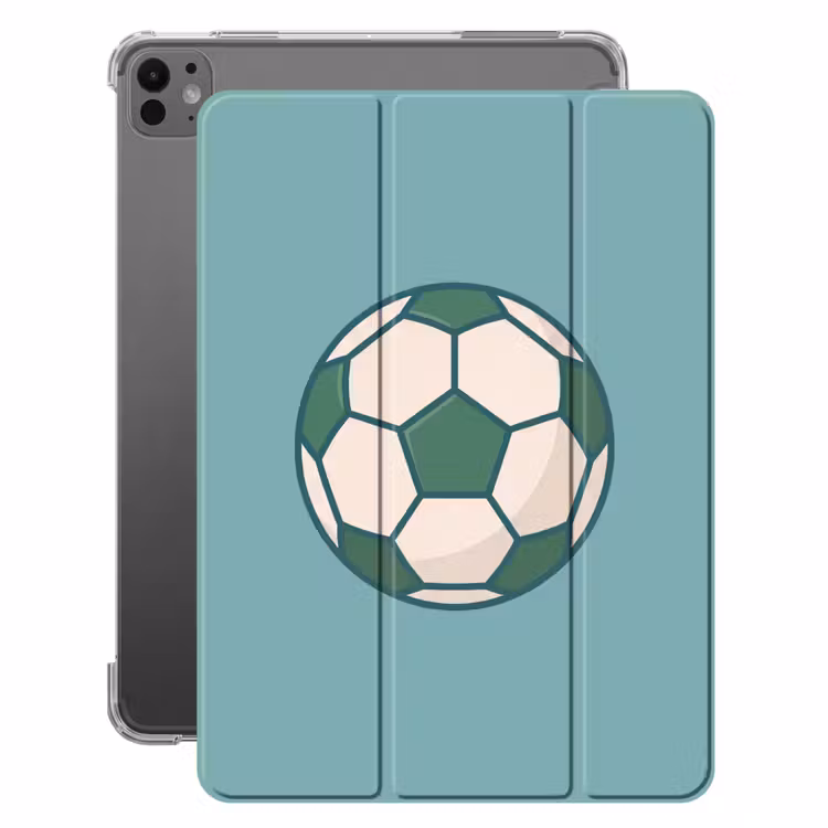 Fußball – Geometrisch – Sport – Illustration – Blaugrün — 1