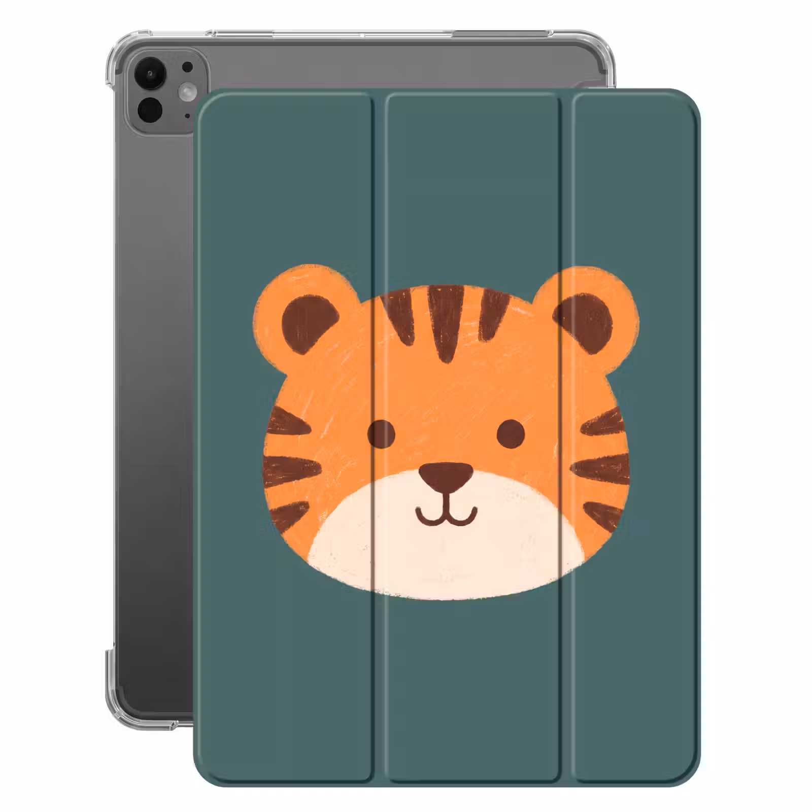 Tiere – Kopf – Orange – Illustration – Modern — 1