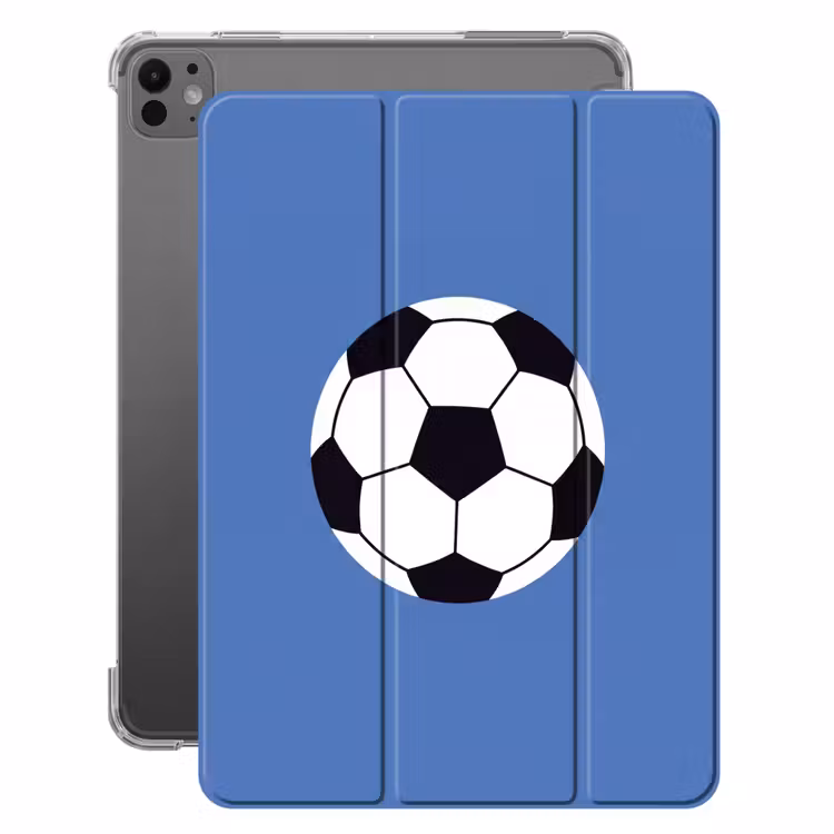 Fußball – Schwarz-Weiß – Sport – Illustration – Blau — 1