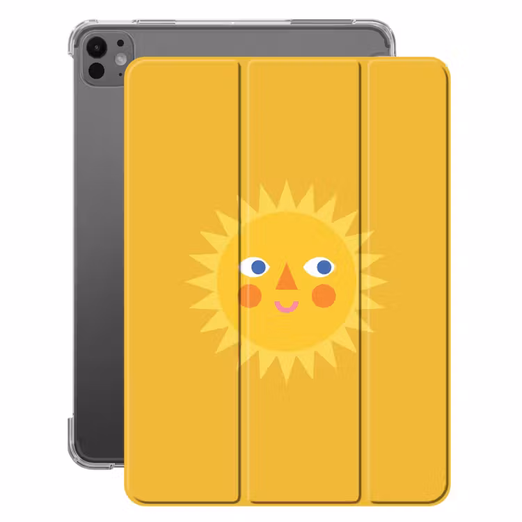 Sonne – Gesicht – Sommer – Illustration – Gelb — 1