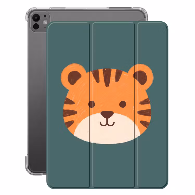 Tiere – Kopf – Orange – Illustration – Modern — 1