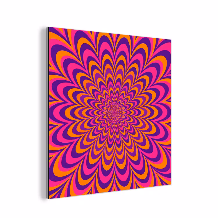 Alu-Dibond-Bild - Muster – Optisch – Bunt — 1