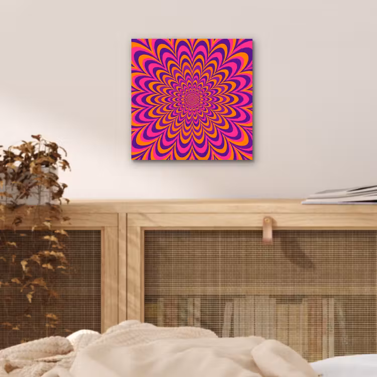 Alu-Dibond-Bild - Muster – Optisch – Bunt — 4