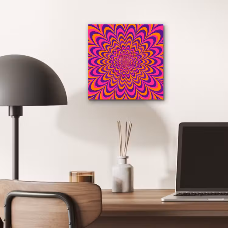 Alu-Dibond-Bild - Muster – Optisch – Bunt — 6