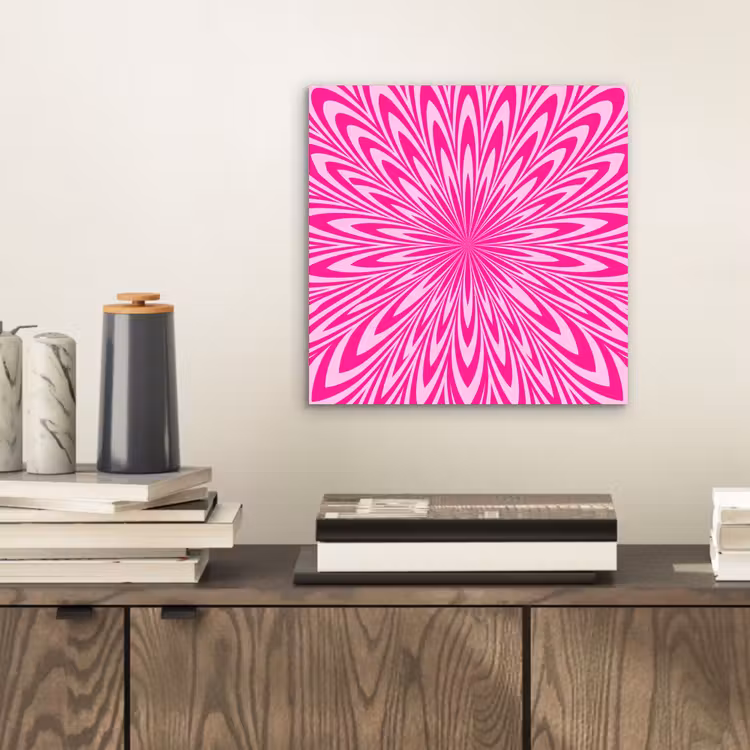 Alu-Dibond-Bild - Muster – Optisch – Rosa — 2