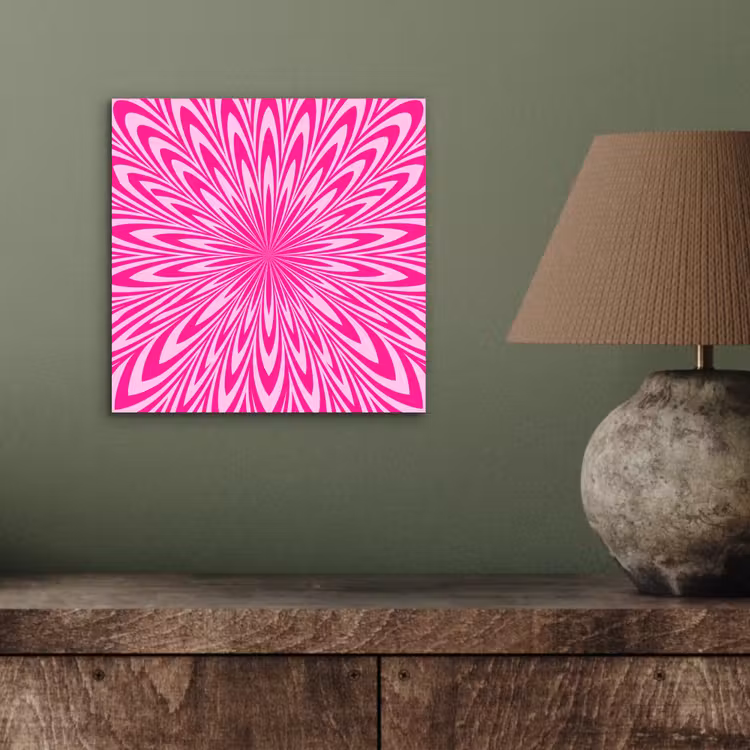 Alu-Dibond-Bild - Muster – Optisch – Rosa — 3