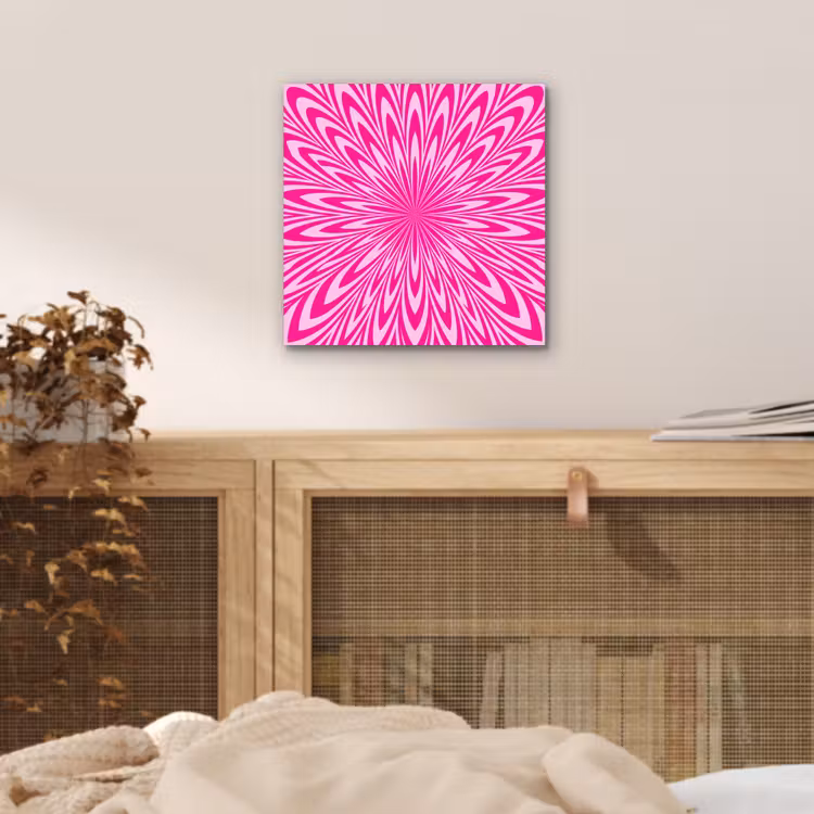 Alu-Dibond-Bild - Muster – Optisch – Rosa — 4