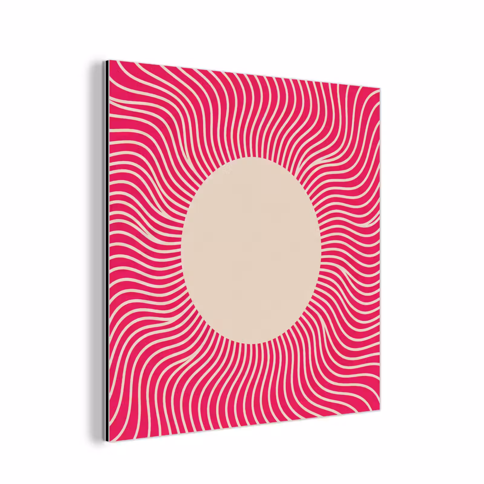 Alu-Dibond-Bild - Zusammenfassung – Muster – Rosa — 1