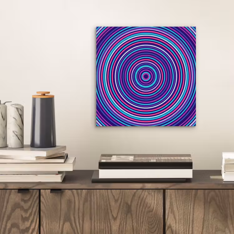 Alu-Dibond-Bild - Zusammenfassung – Kreise – Farbenfroh — 2