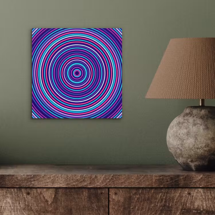Alu-Dibond-Bild - Zusammenfassung – Kreise – Farbenfroh — 3