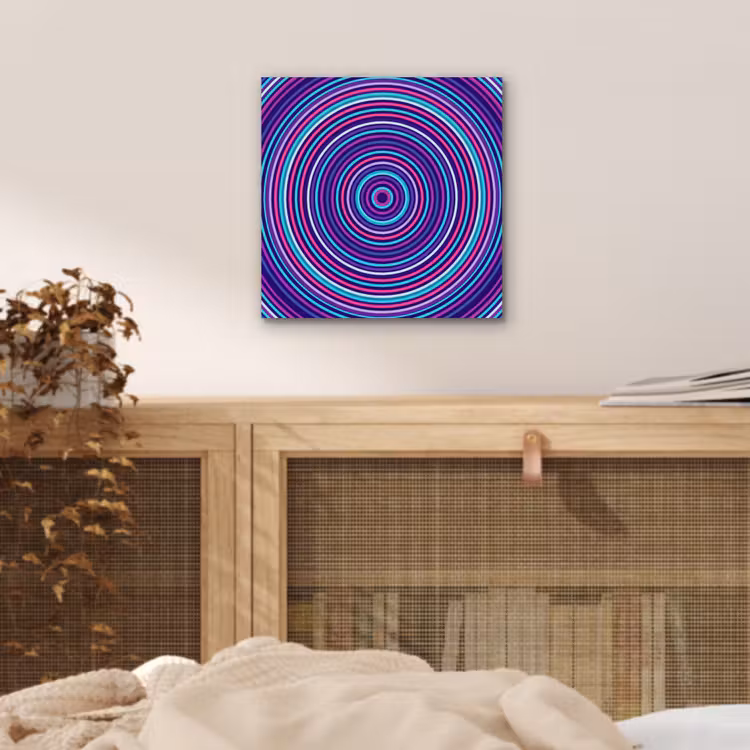 Alu-Dibond-Bild - Zusammenfassung – Kreise – Farbenfroh — 4