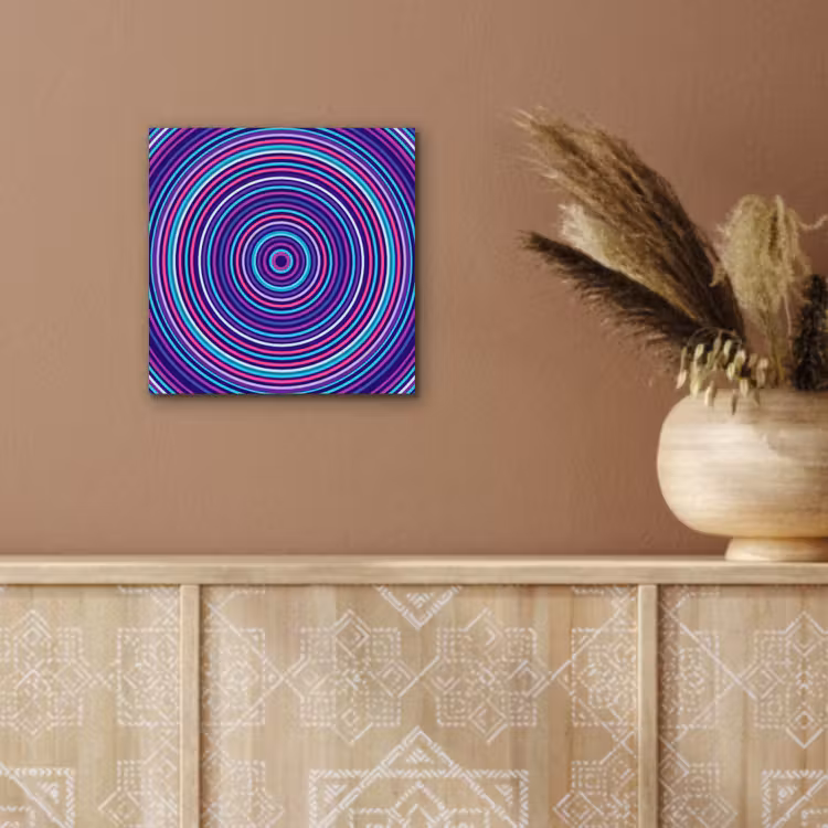 Alu-Dibond-Bild - Zusammenfassung – Kreise – Farbenfroh — 5