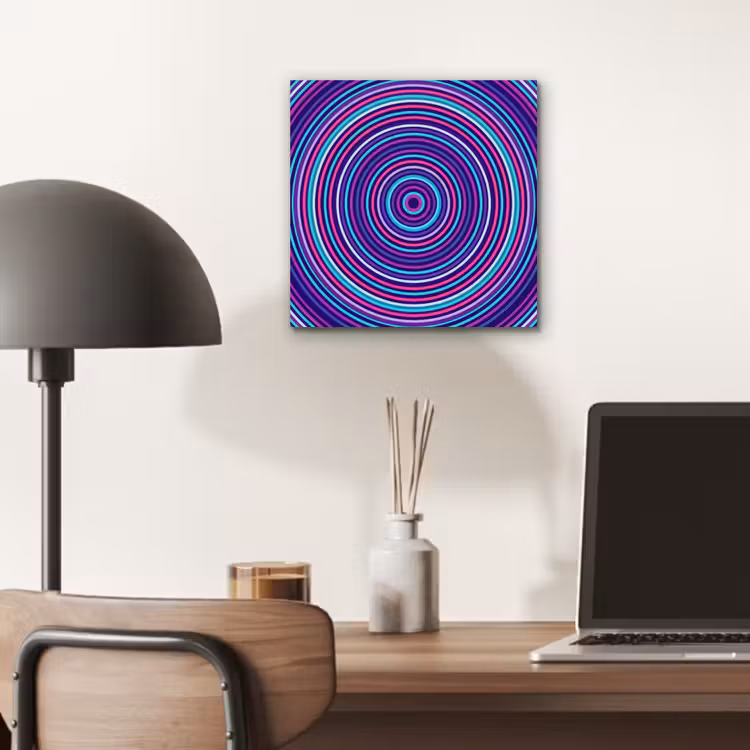 Alu-Dibond-Bild - Zusammenfassung – Kreise – Farbenfroh — 6
