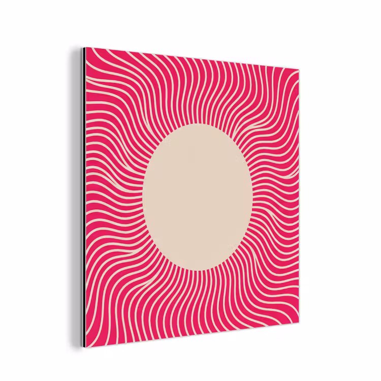 Alu-Dibond-Bild - Zusammenfassung – Muster – Rosa — 1