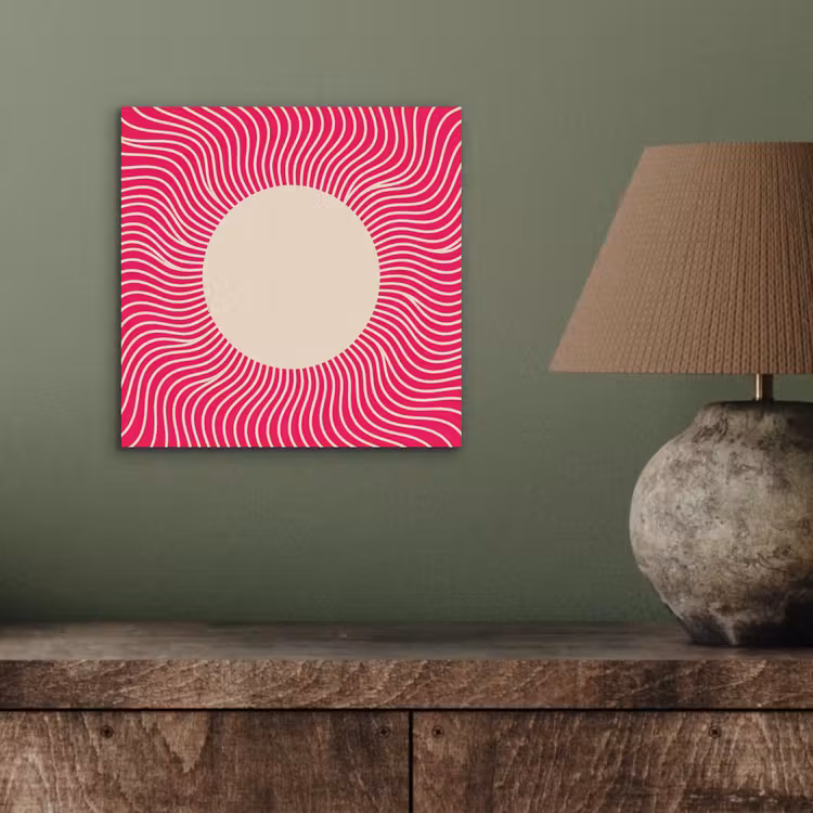 Alu-Dibond-Bild - Zusammenfassung – Muster – Rosa — 3