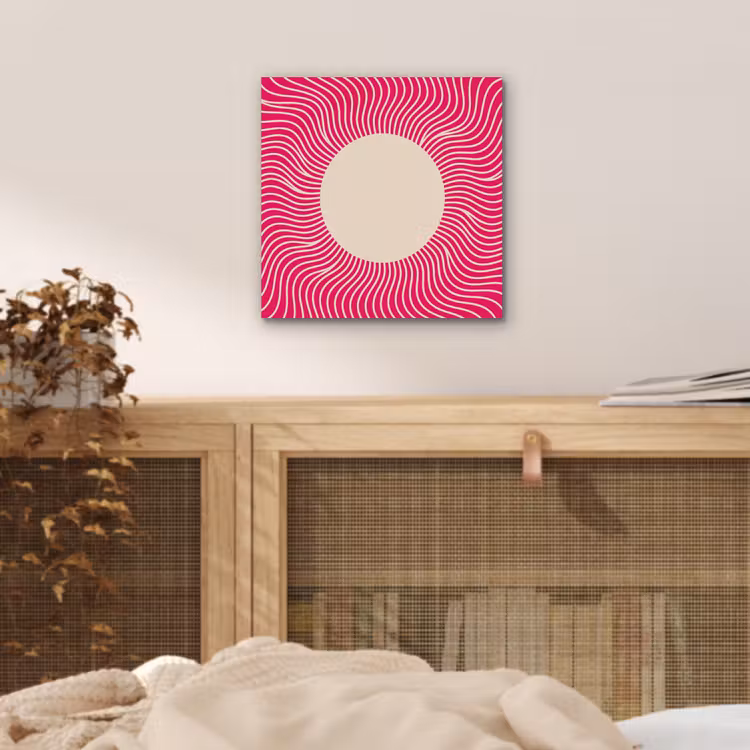 Alu-Dibond-Bild - Zusammenfassung – Muster – Rosa — 4