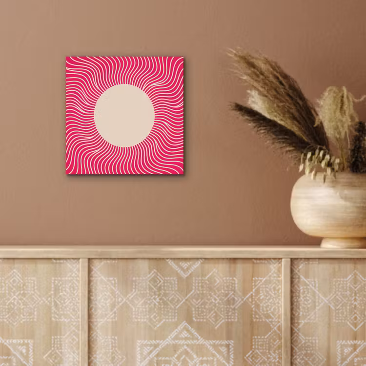 Alu-Dibond-Bild - Zusammenfassung – Muster – Rosa — 5
