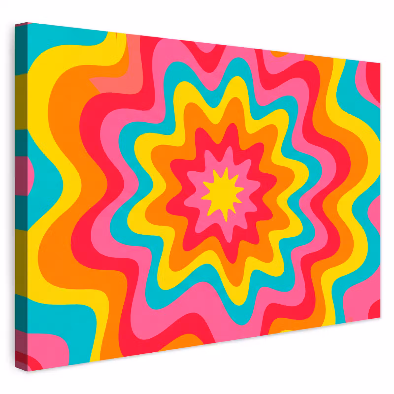 Outdoor Leinwand - Muster – Gewellt – Bunt — 1