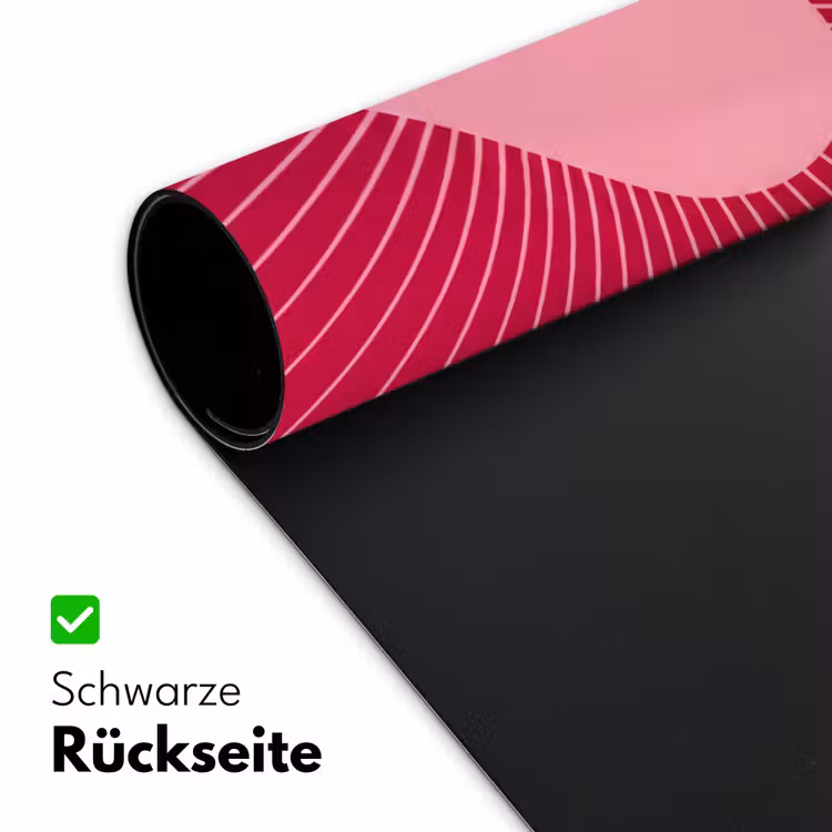 Schreibtischunterlage - Herz – Strahlen – Liebe – Abstrakt – Rosa — 2
