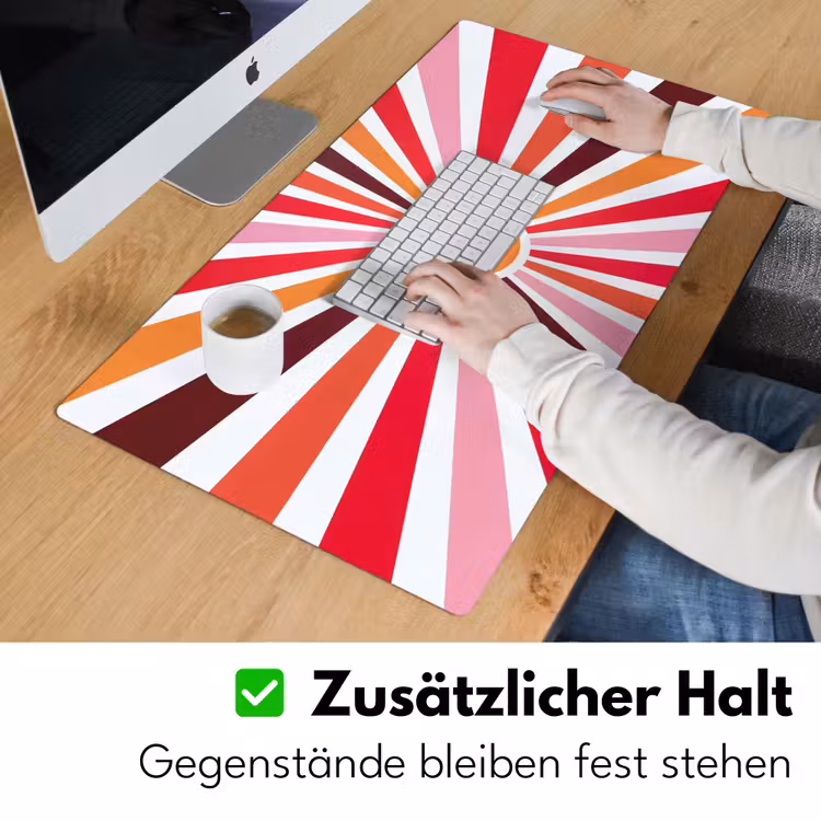 Schreibtischunterlage - Sonne – Strahlen – Abstrakt – Farbenfroh — 3