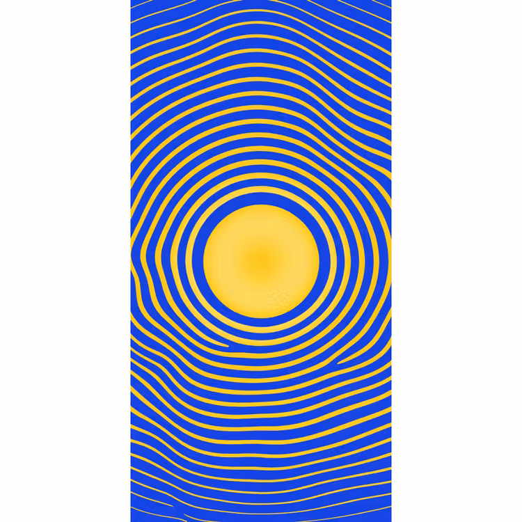 Tapete - Abstraktes Muster – Blau — 2