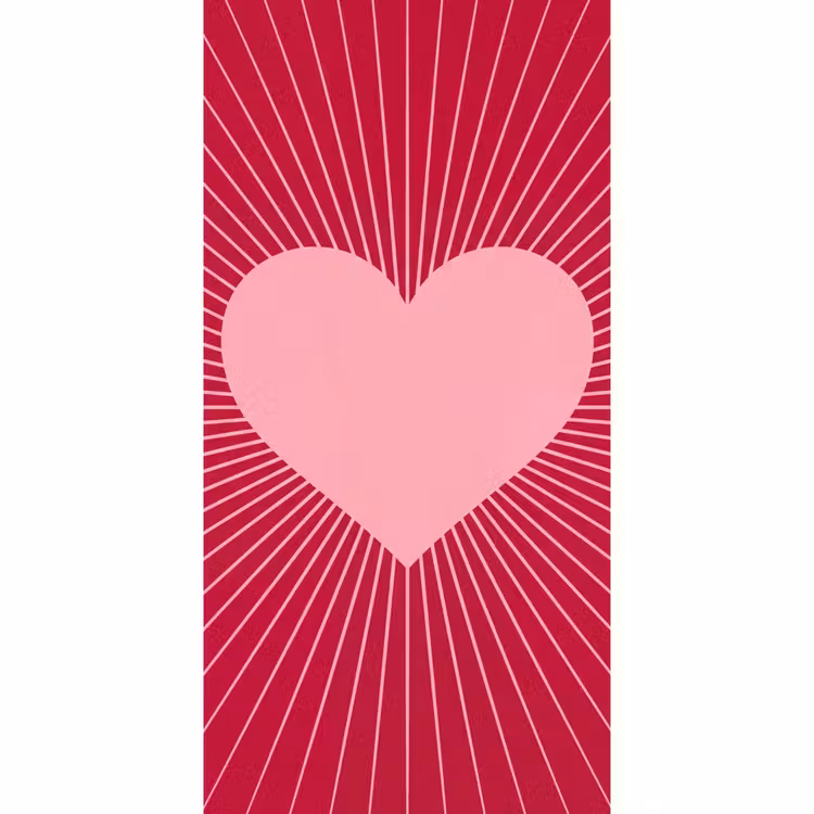 Tapete - Herz – Strahlen – Liebe – Abstrakt – Rosa — 2
