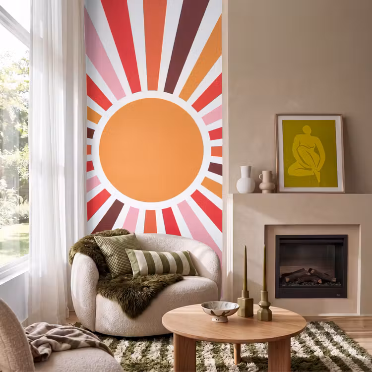 Tapete - Sonne – Strahlen – Abstrakt – Farbenfroh — 1