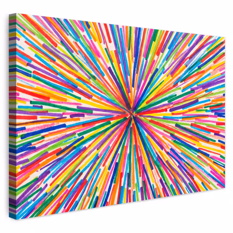 Outdoor Leinwand - Linien – Bunt – Abstrakt — 1