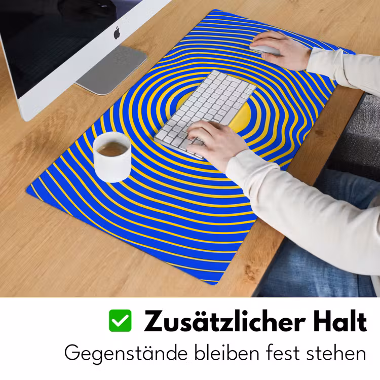 Schreibtischunterlage - Abstraktes Muster – Blau — 3
