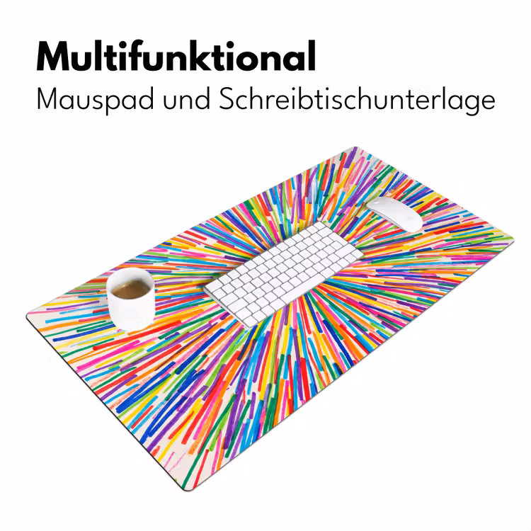 Schreibtischunterlage - Linien – Bunt – Abstrakt — 4