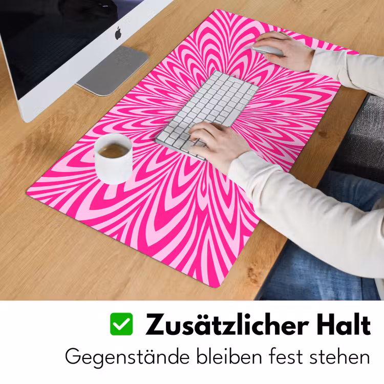 Schreibtischunterlage - Muster – Optisch – Rosa — 3