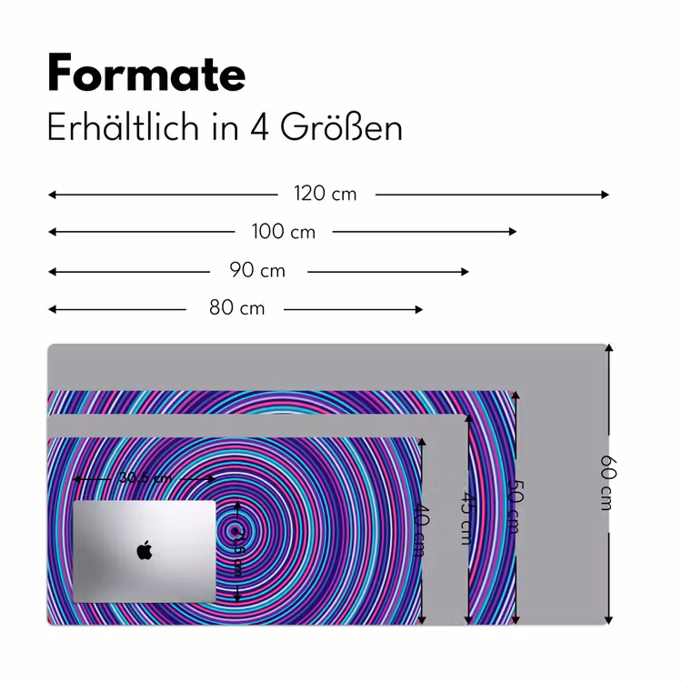 Schreibtischunterlage - Zusammenfassung – Kreise – Farbenfroh — 5