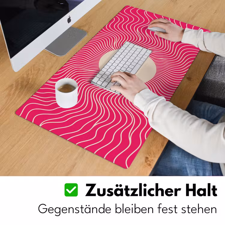 Schreibtischunterlage - Zusammenfassung – Muster – Rosa — 3