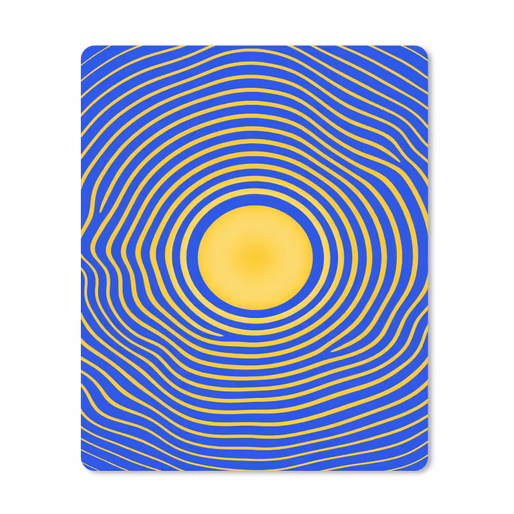 Mauspad - Abstraktes Muster – Blau — 1