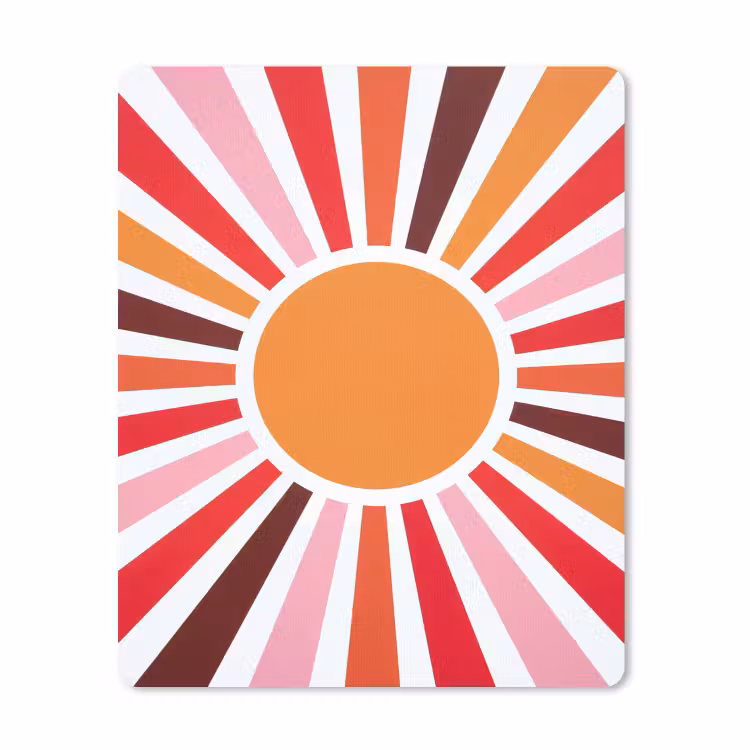 Mauspad - Sonne – Strahlen – Abstrakt – Farbenfroh — 1