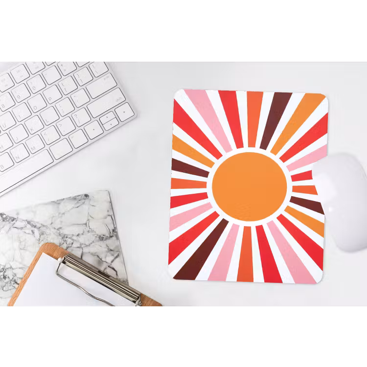 Mauspad - Sonne – Strahlen – Abstrakt – Farbenfroh — 4