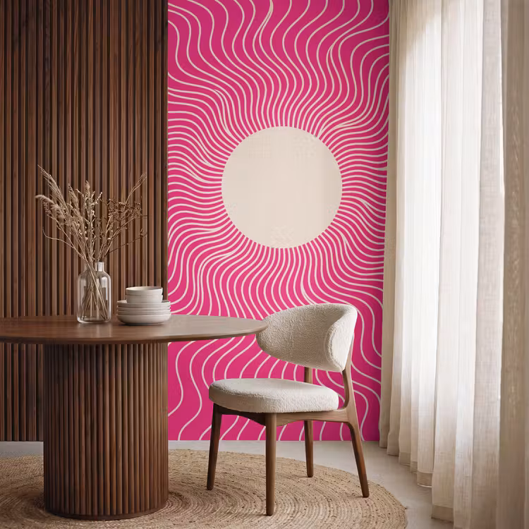 Tapete - Zusammenfassung – Muster – Rosa — 4