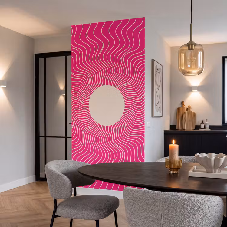 Tapete - Zusammenfassung – Muster – Rosa — 5