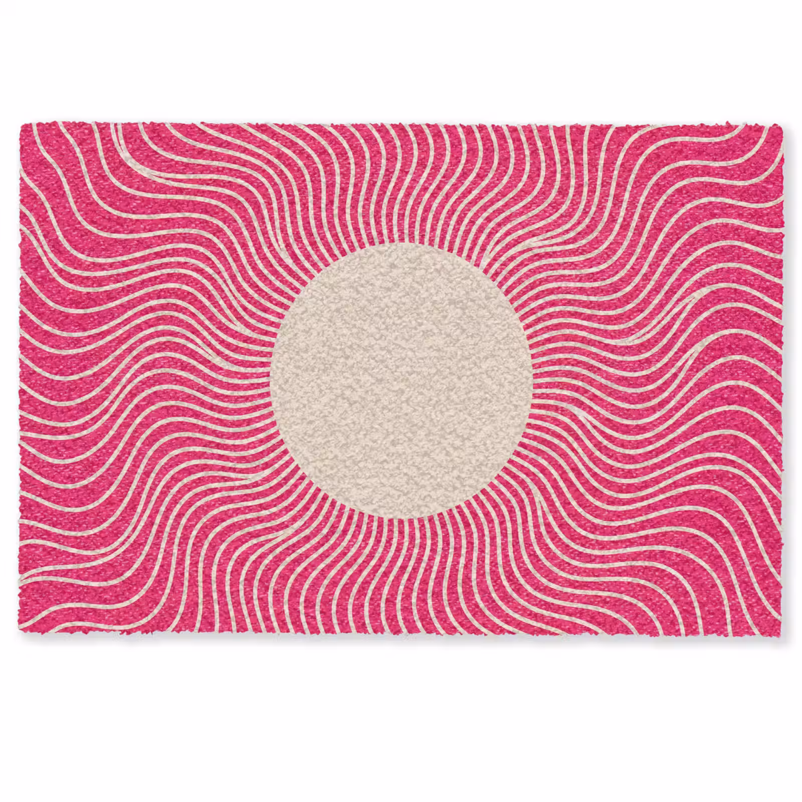 Fußmatte - Zusammenfassung – Muster – Rosa — 1