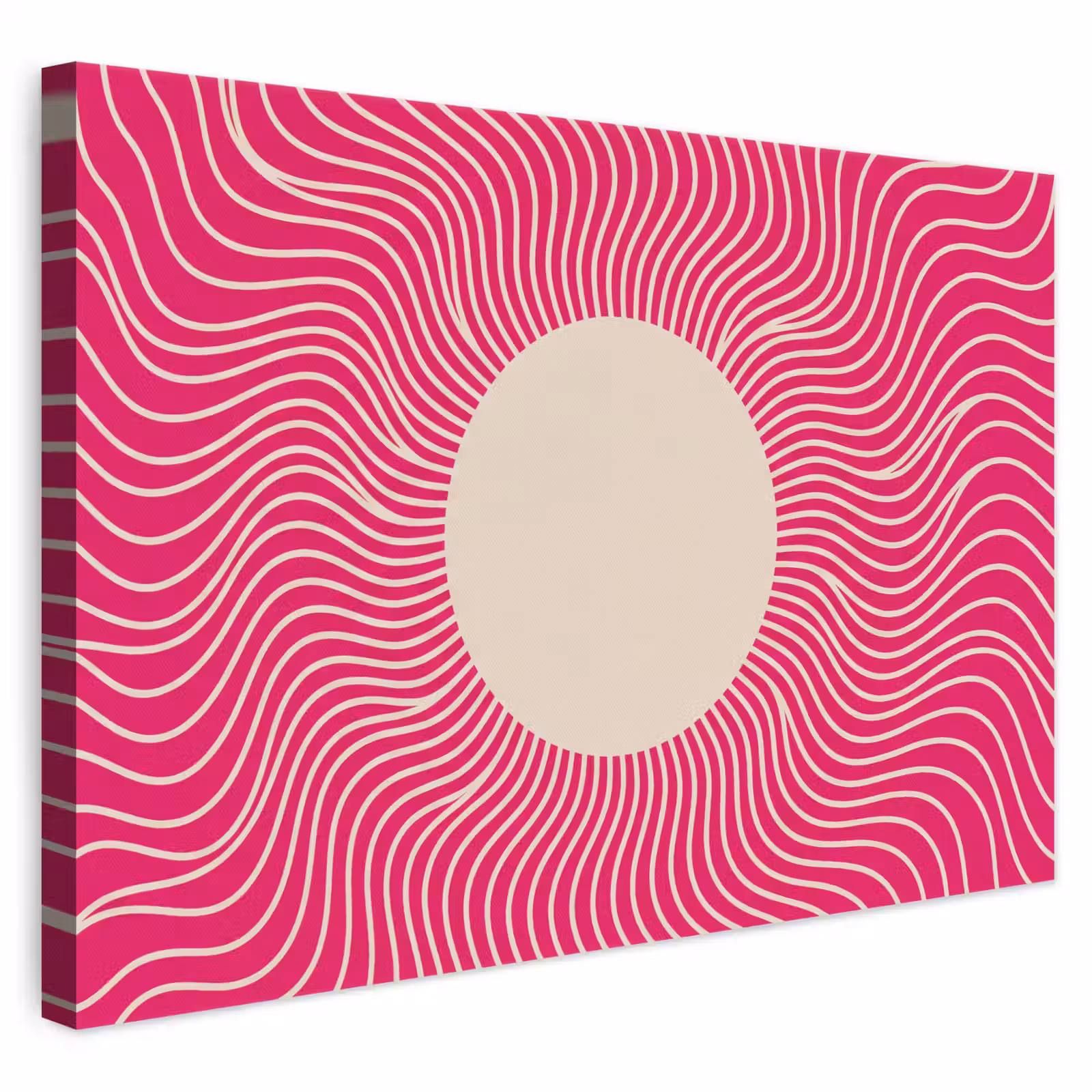 Leinwandbild - Zusammenfassung – Muster – Rosa — 1