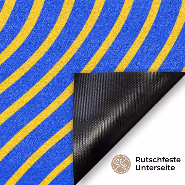 Fußmatte - Abstraktes Muster – Blau — 6