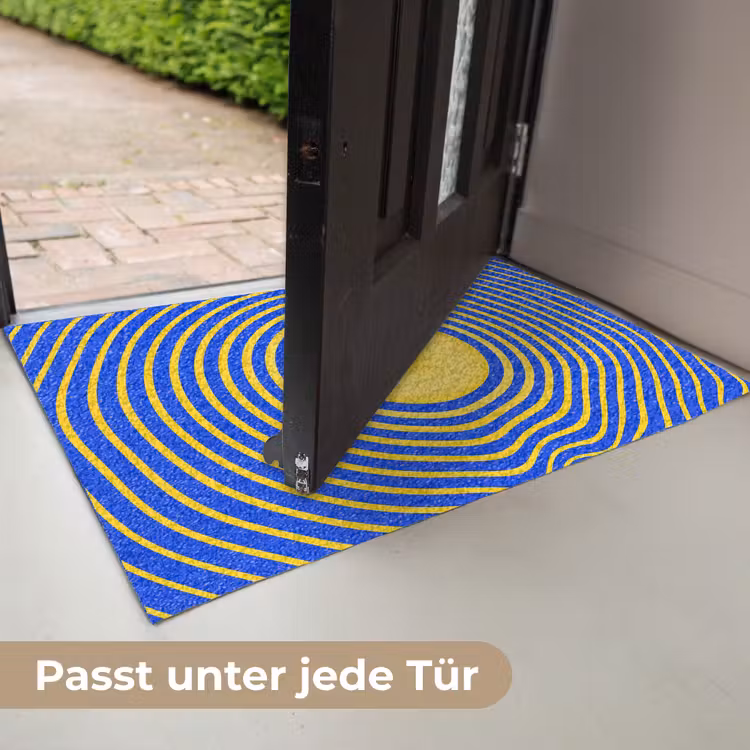 Fußmatte - Abstraktes Muster – Blau — 7