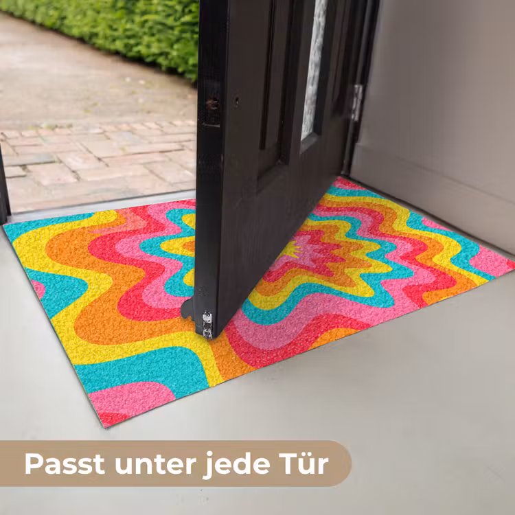 Fußmatte - Muster – Gewellt – Bunt — 7