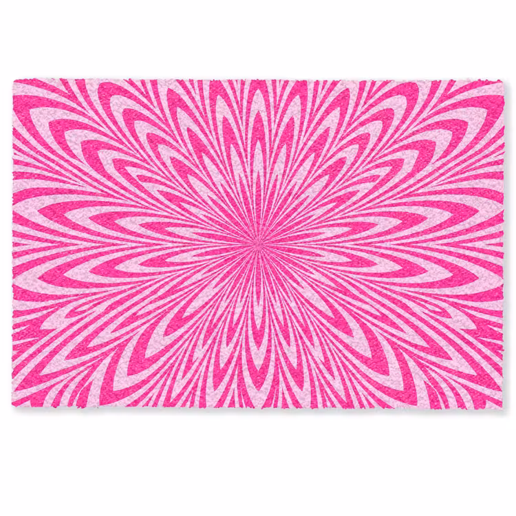 Fußmatte - Muster – Optisch – Rosa — 1