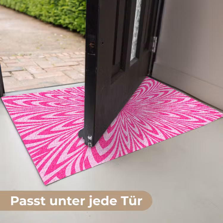 Fußmatte - Muster – Optisch – Rosa — 7