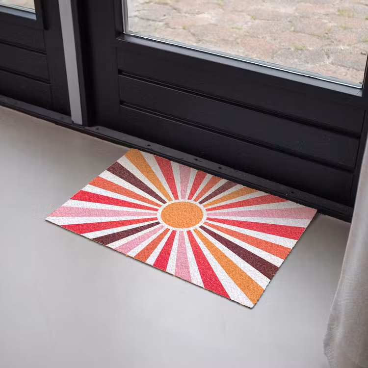 Fußmatte - Sonne – Strahlen – Abstrakt – Farbenfroh — 2