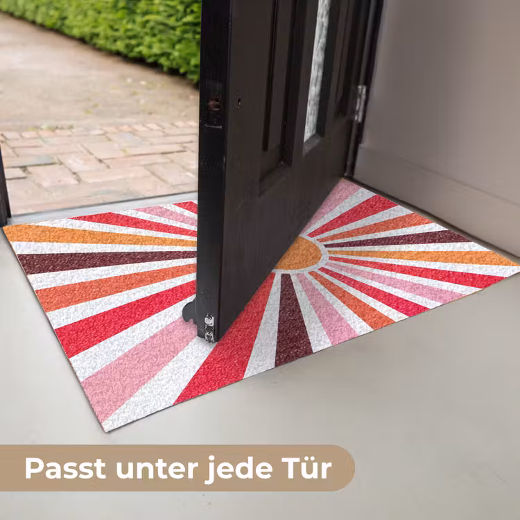 Fußmatte - Sonne – Strahlen – Abstrakt – Farbenfroh — 7