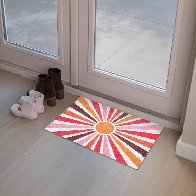 Fußmatte - Sonne – Strahlen – Abstrakt – Farbenfroh — 8