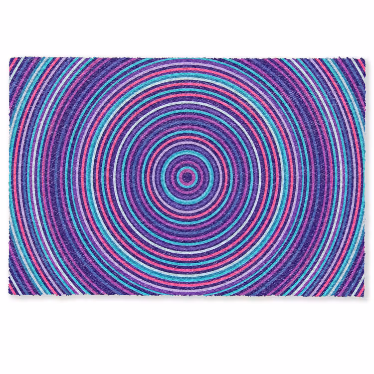 Fußmatte - Zusammenfassung – Kreise – Bunt — 1