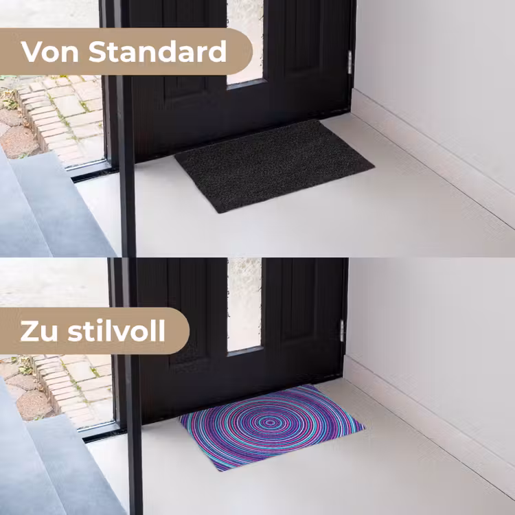 Fußmatte - Zusammenfassung – Kreise – Bunt — 3